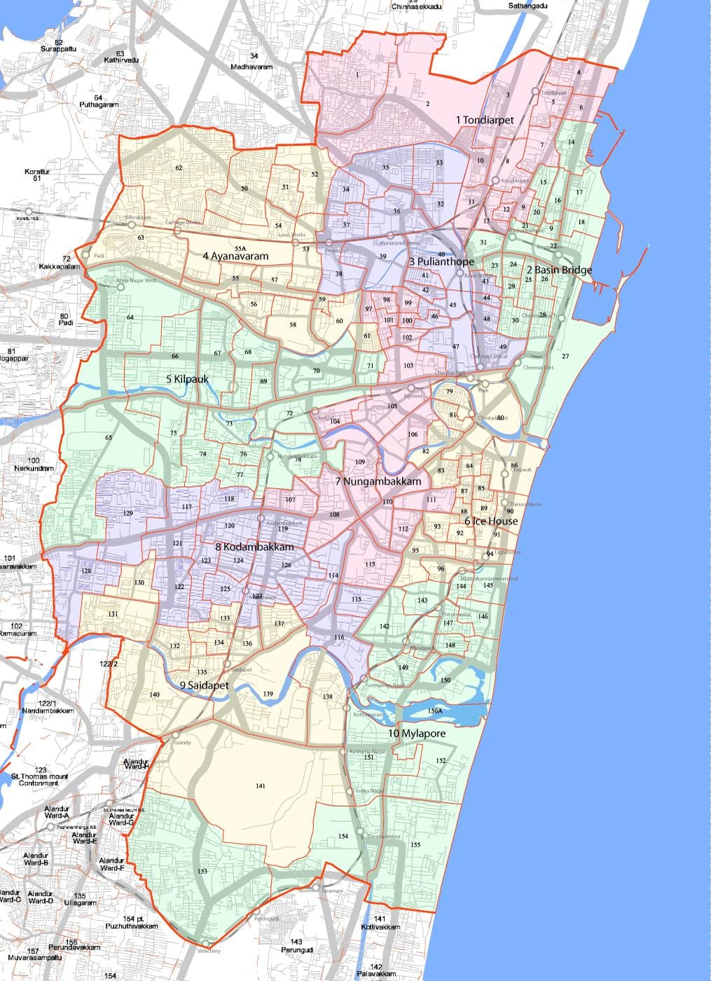 vairāk Chennai corporation karte
