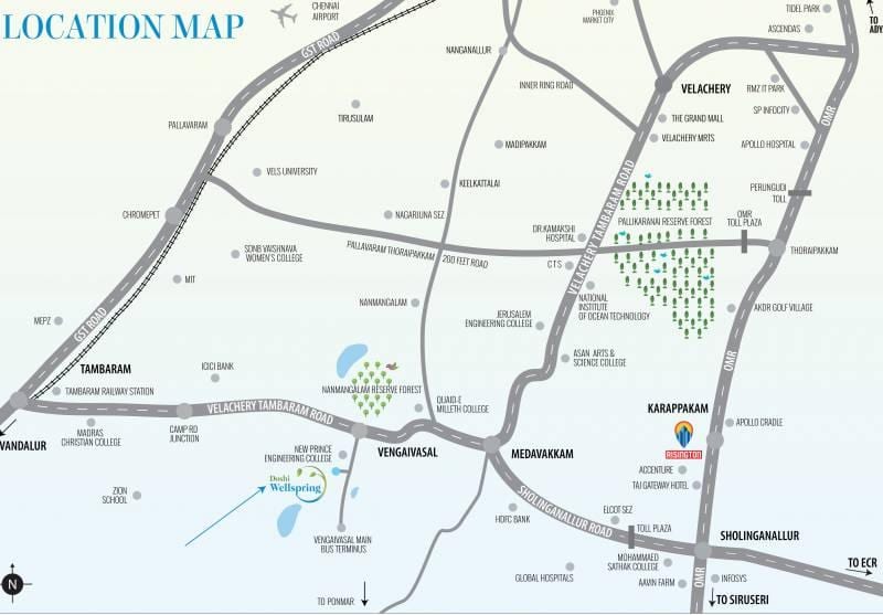 Medavakkam Chennai karte