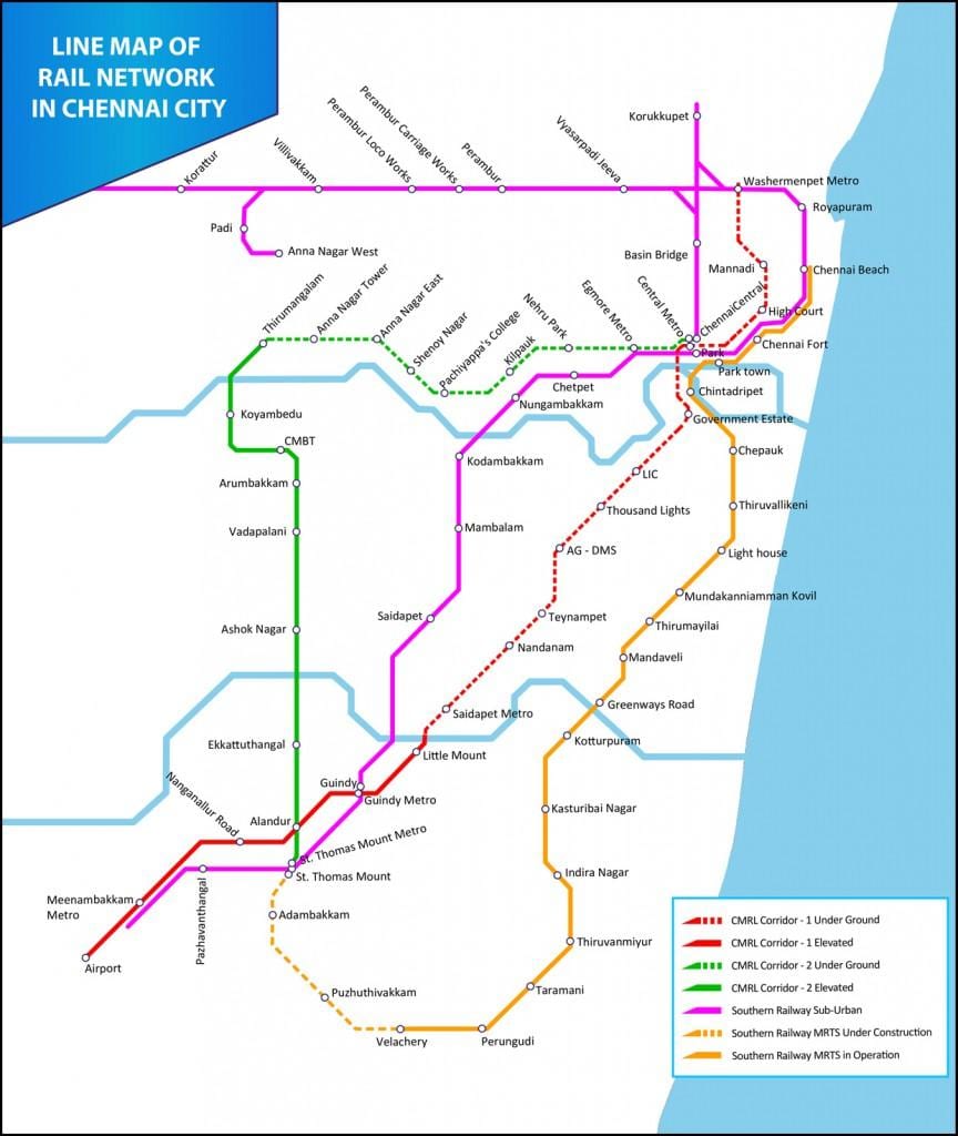 MRTS Chennai karte