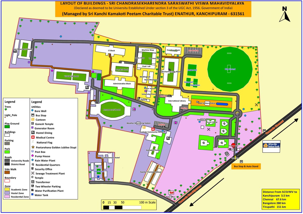 karte VIT Chennai Campus