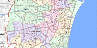 Vairāk Chennai corporation karte