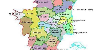 Karte Chennai Tamil Nadu