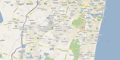 Maršruta karte Chennai
