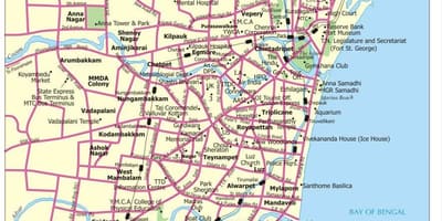 Ceļu karte Chennai