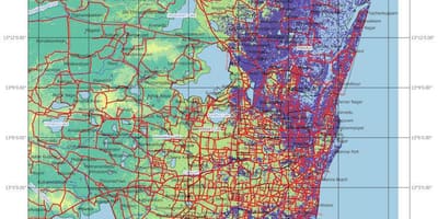 Plūdu karte Chennai