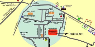 Porur Chennai karte