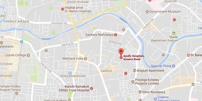 Apollo slimnīca Chennai Greams ceļu karte